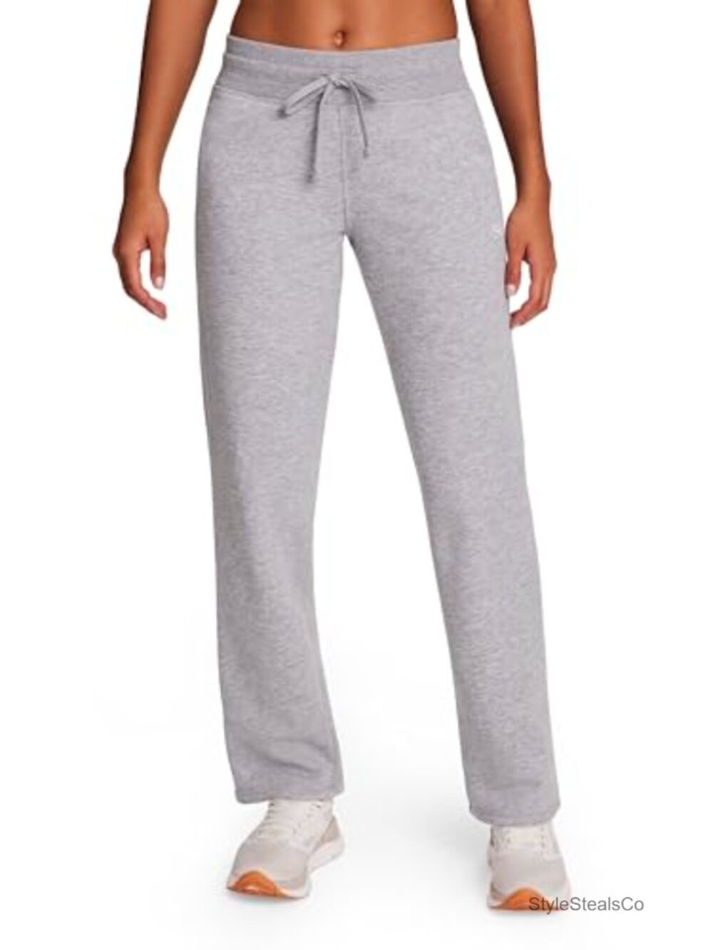 Reebok Cozy Classic Sweatpants - Midweight Cotton-Poly Fleece, Straight Leg,